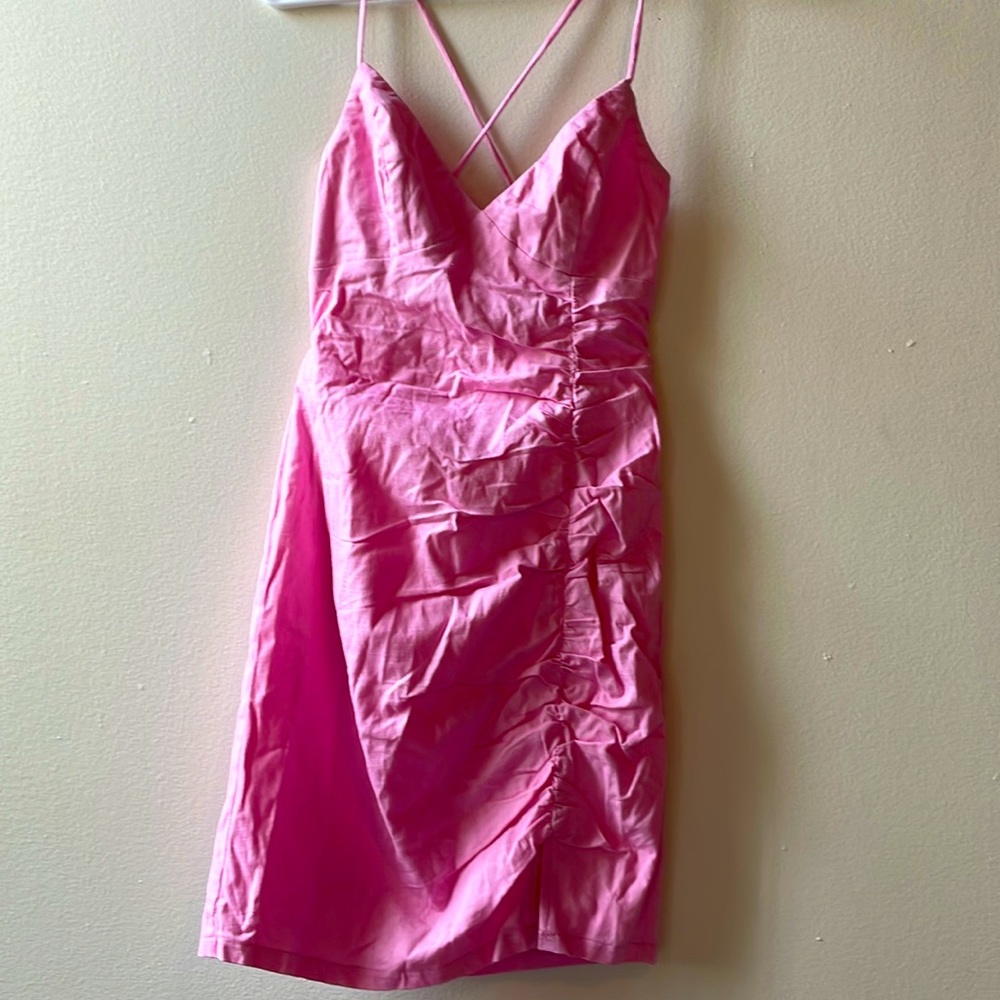 Pink Princess Polly strappy Ariana mini dress sz 6